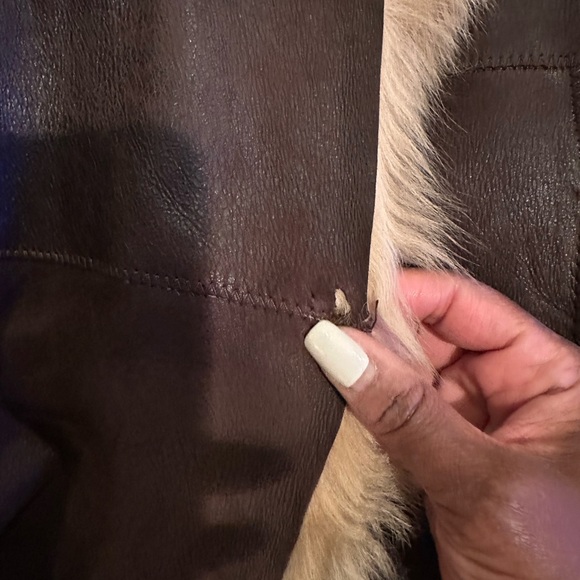 Leather JOSEPH Belted Jacket - Picture 6 of 7